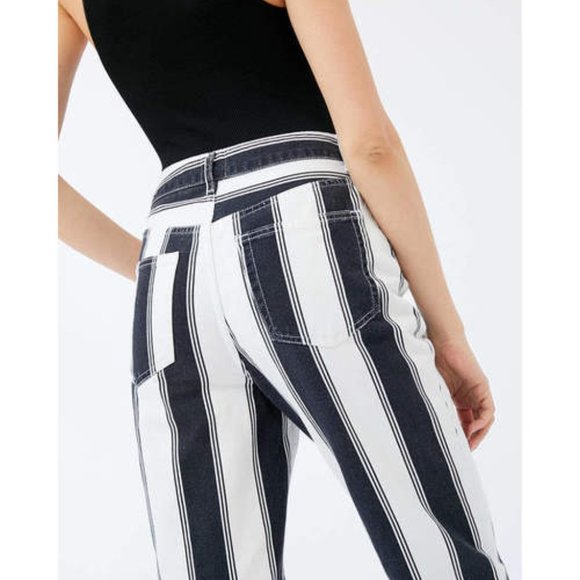 Guc Bdg Black White Striped Pants From 